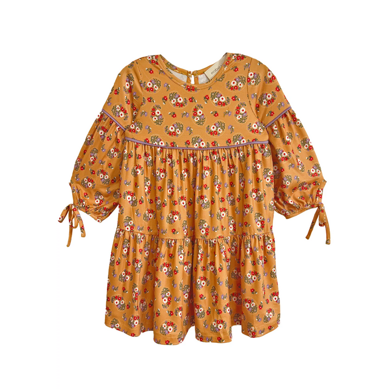 Olivia Dress - Yellow Ochre