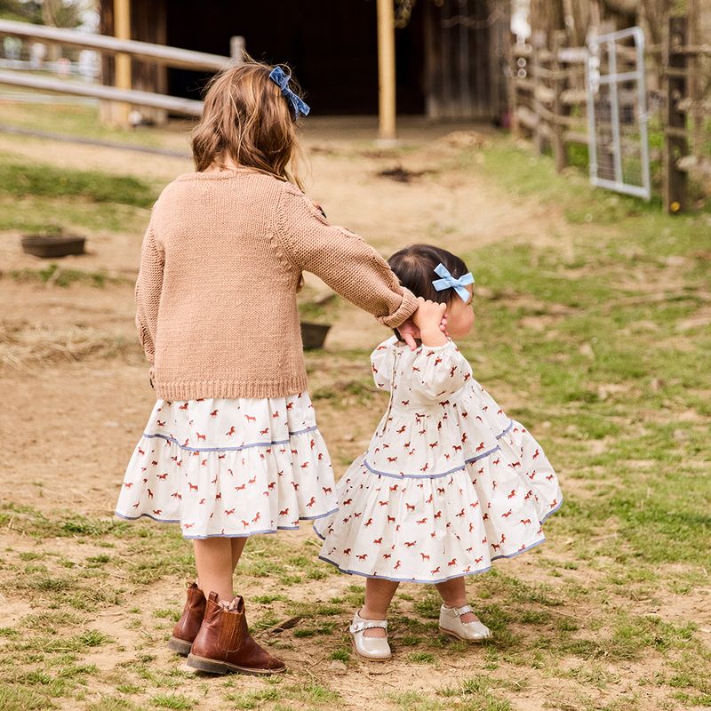 Girls Julia Dress - Tiny Horses