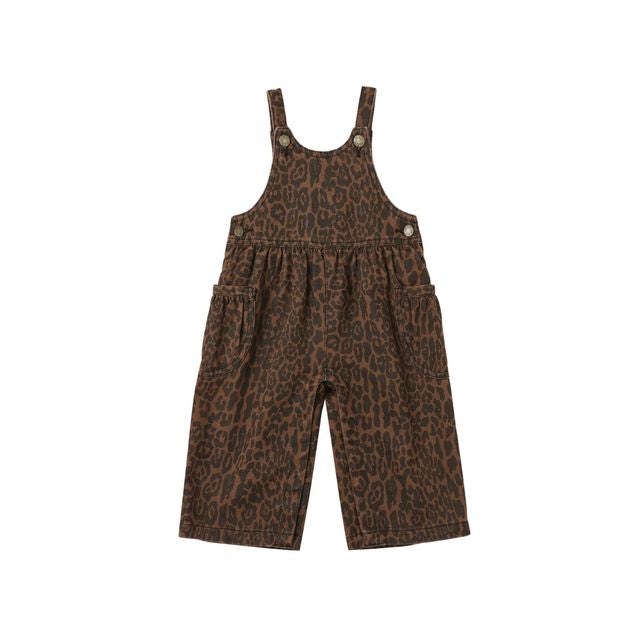 Wide Leg Overall - Leopard