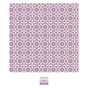 Print Muffin Ruffle 2 Way Zipper Footie - Lavender Flower Lattice