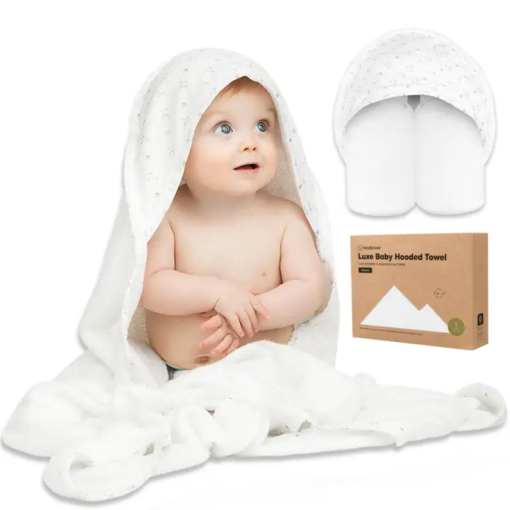 KeaBabies Luxe Baby Hooded Towel - KeaStory
