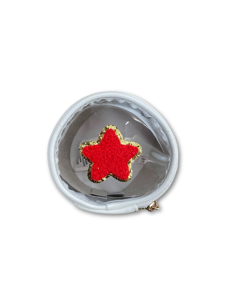 Round Pouch w/ Chenille Patch