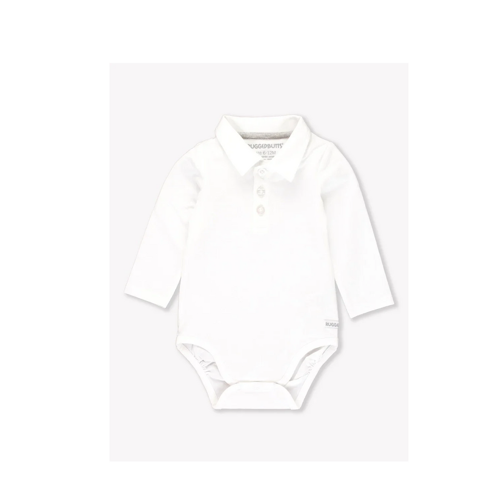 White Knit Polo Bodysuit