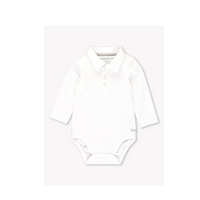 White Knit Polo Bodysuit