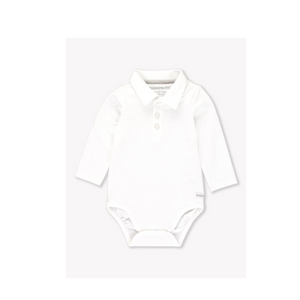White Knit Polo Bodysuit