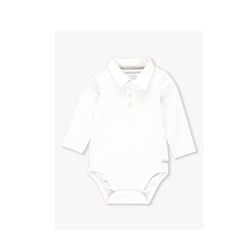 White Knit Polo Bodysuit