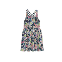 Strappy Back Skirted Dress - Amazon Rainforest Floral