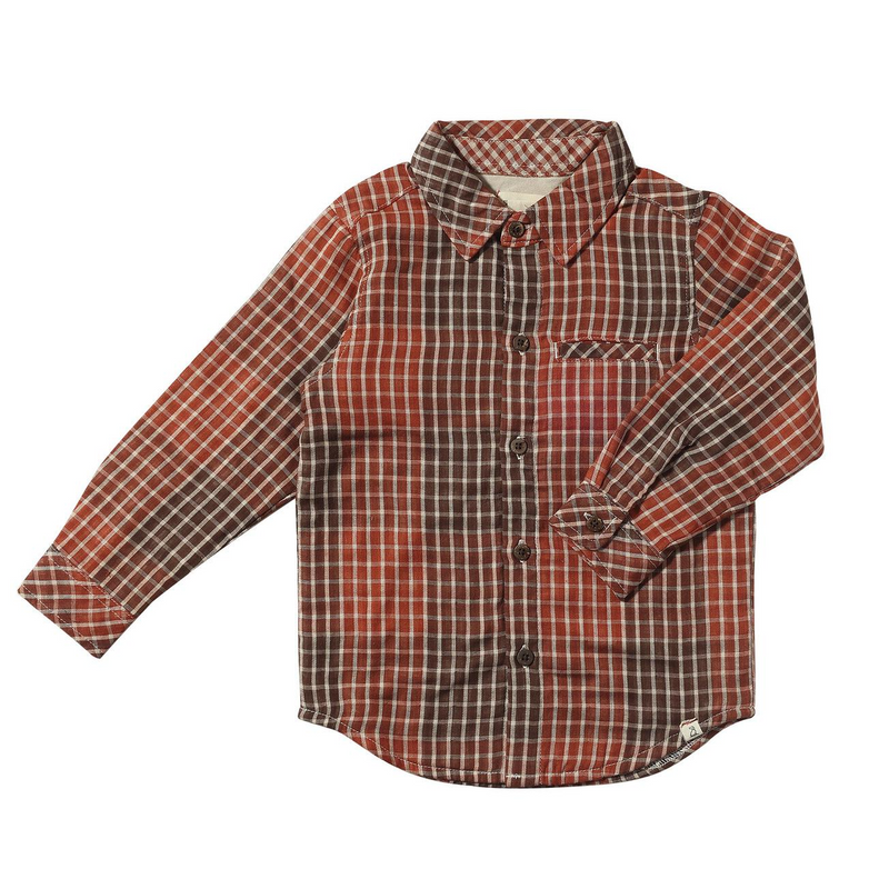 Atwood Woven Shirt - Rust Plaid