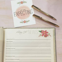 Pregnancy Journal BUMP to BABY Floral Wreath