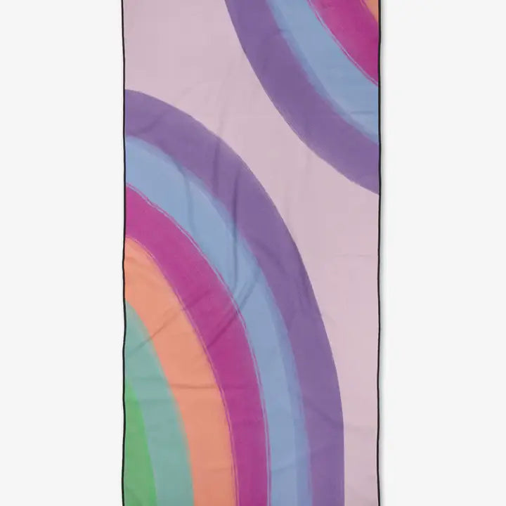 Violet Rainbow Beach Towel