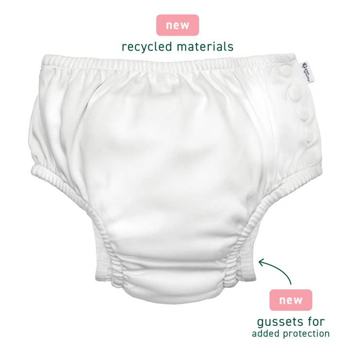 Light Pink Snap Reusable Swim Diaper w/ Gussets