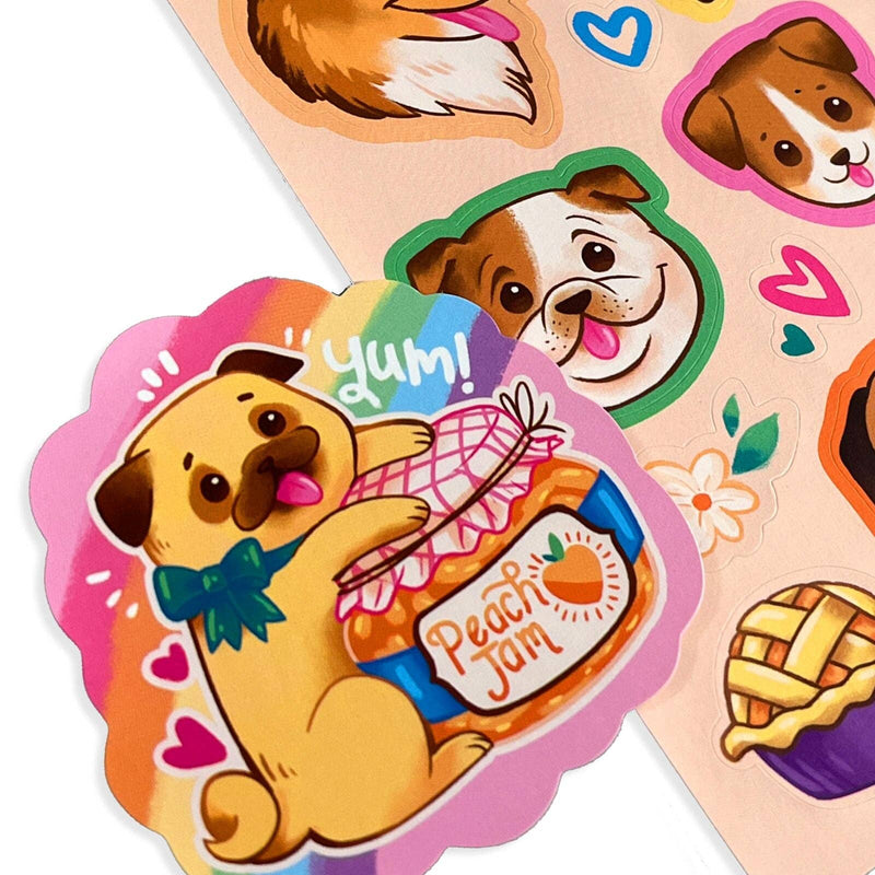 Stickiville: Scented Stickers - Puppies & Peaches