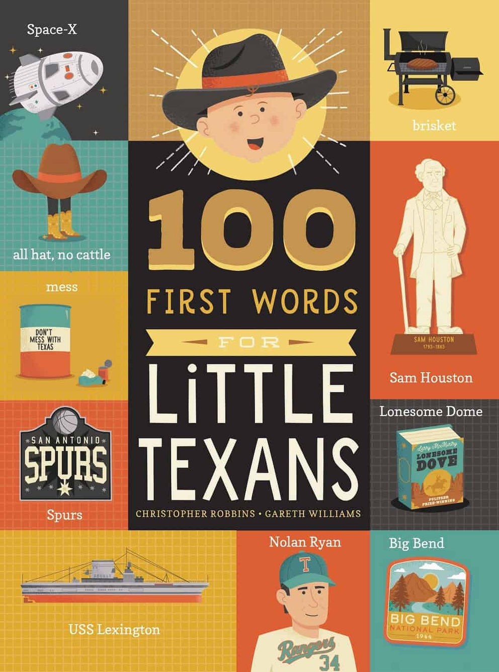 100 First Words For Little Texans - Board Book