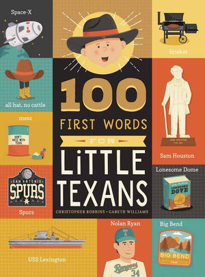100 First Words For Little Texans - Board Book
