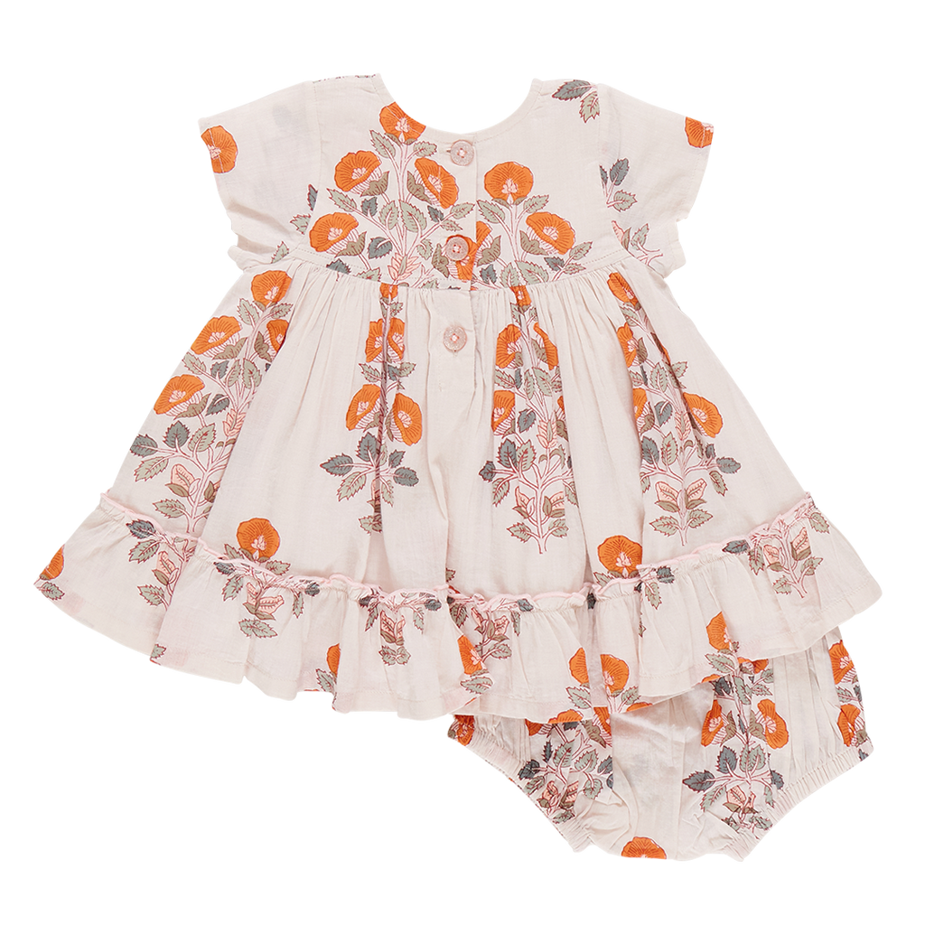 Baby Girls Niley Dress -  Cloud Bouquet Floral