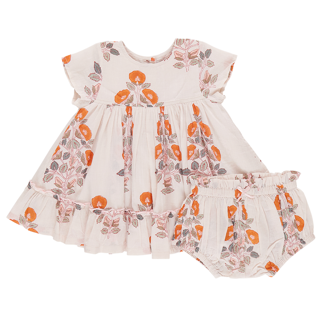 Baby Girls Niley Dress -  Cloud Bouquet Floral