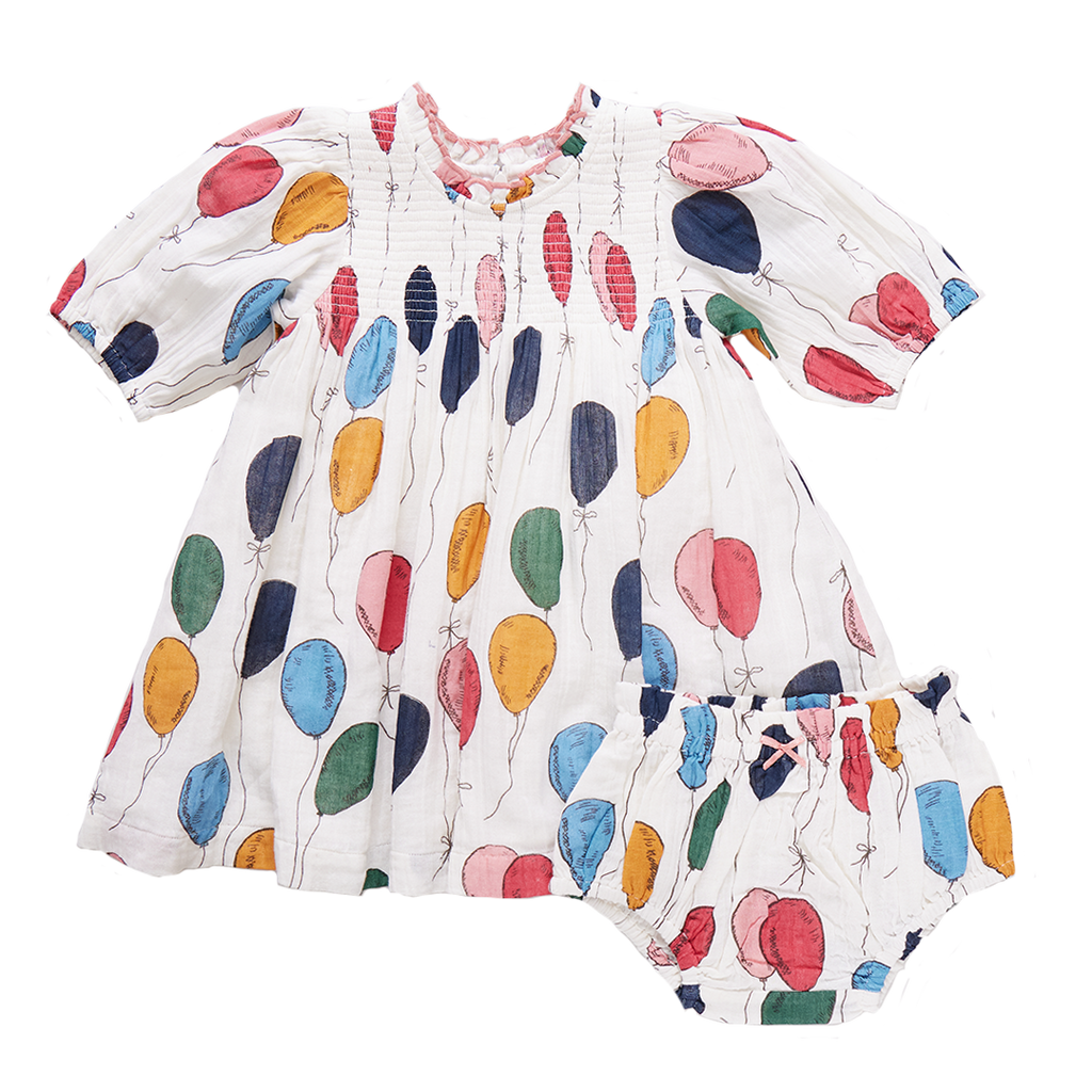 Baby Girls Stevie Puff Sleeve Dress Set - Balloon Bunches