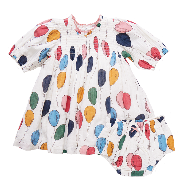 Baby Girls Stevie Puff Sleeve Dress Set - Balloon Bunches