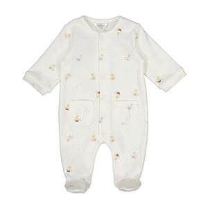 Ballerina Allover Print Footed Coverall