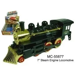 7" Steam Engine Locomotive Die Cast Car
