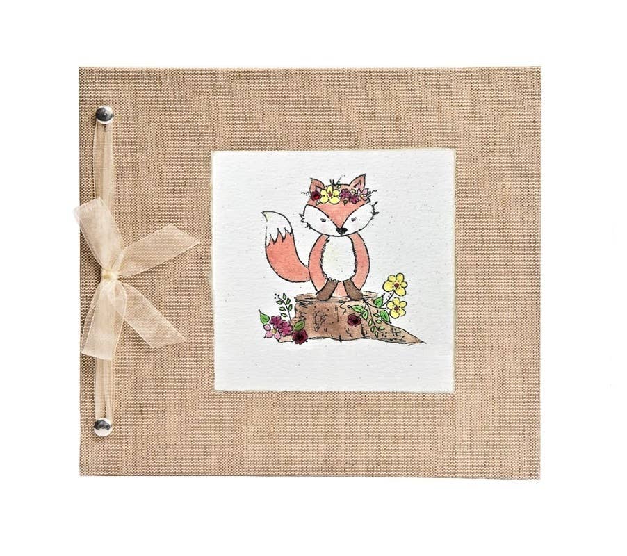 Floral Fox Baby Memory Book