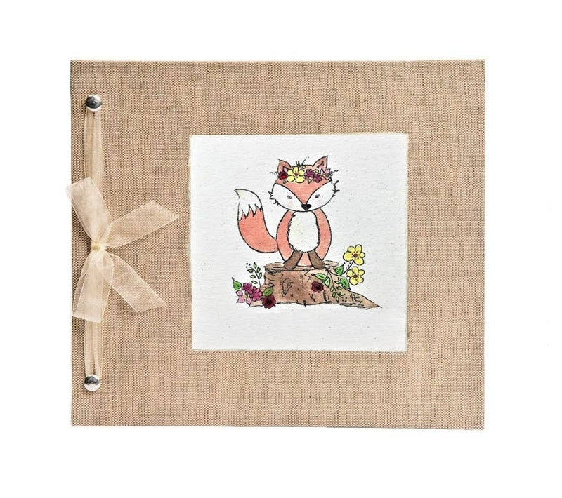 Floral Fox Baby Memory Book