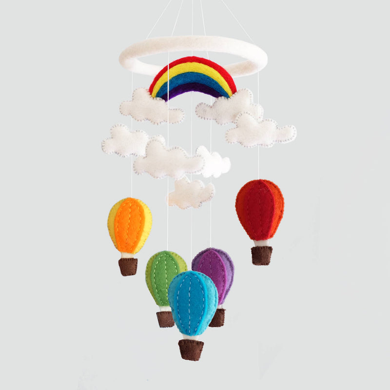 Hot Air Balloon - Felt Baby Mobile