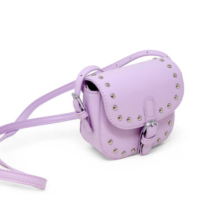 Saddle Stud Kids Handbag: Purple