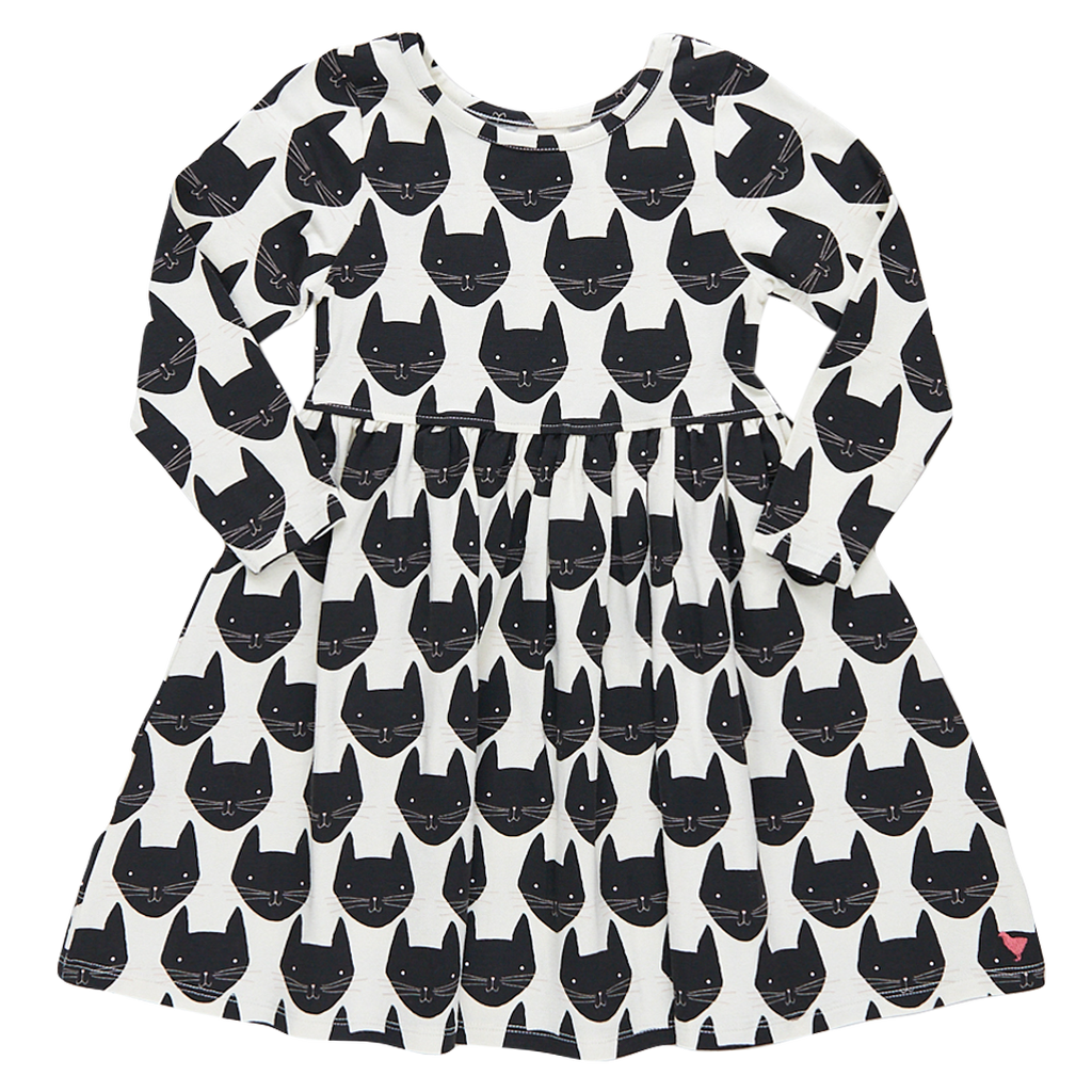 Organic Steph Dress - Black Cat