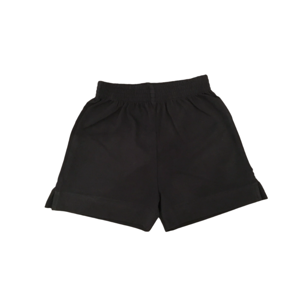 Black Jersey Knit Shorts by Luigi Kids