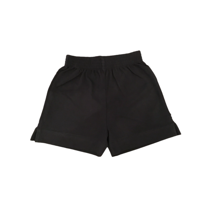 Black Jersey Knit Shorts by Luigi Kids