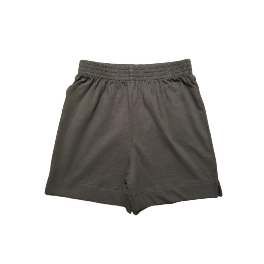 Charcoal Jersey Knit Shorts by Luigi Kids