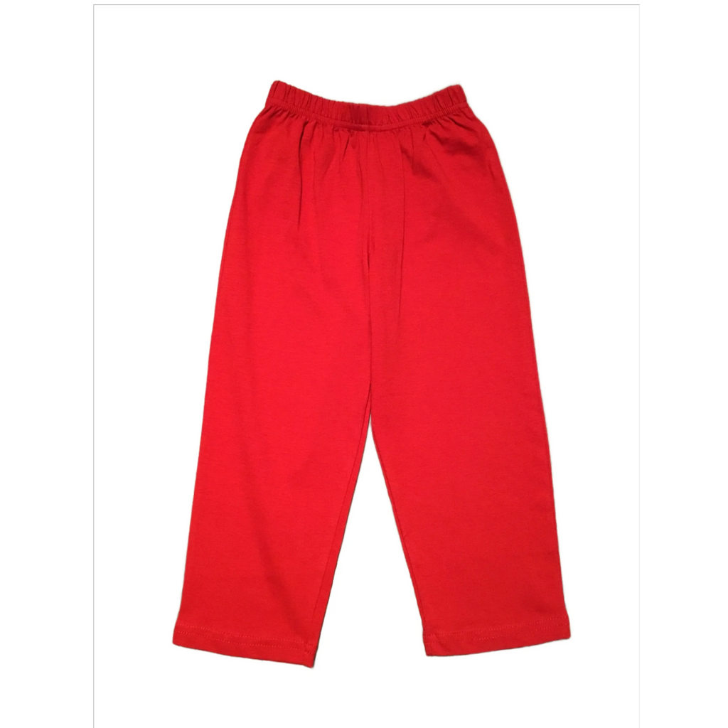 Luigi Jersey Knit Pants - Deep Red