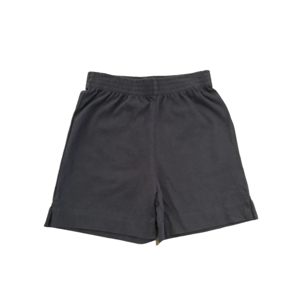 Navy Jersey Knit Shorts by Luigi Kids