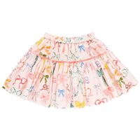 Girls Maribelle Skirt - Watercolor Bows
