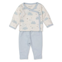 Blue Breezy Clouds Pant Set