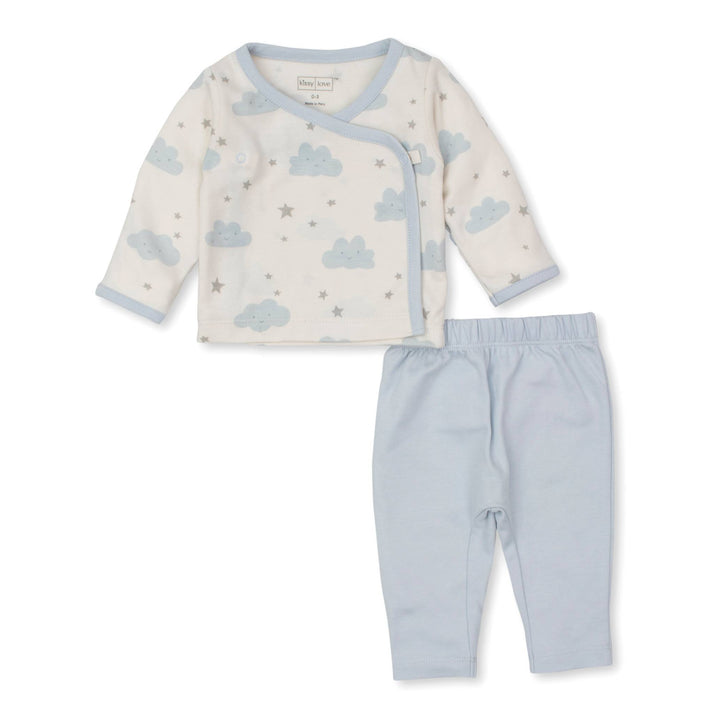 Blue Breezy Clouds Pant Set