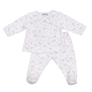 Bunny Hop Ivory X-Tee Footed Pant Set