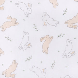 Bunny Hop Ivory Zipper Footie