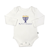 My First Hanukkah -LS Organic Onesie