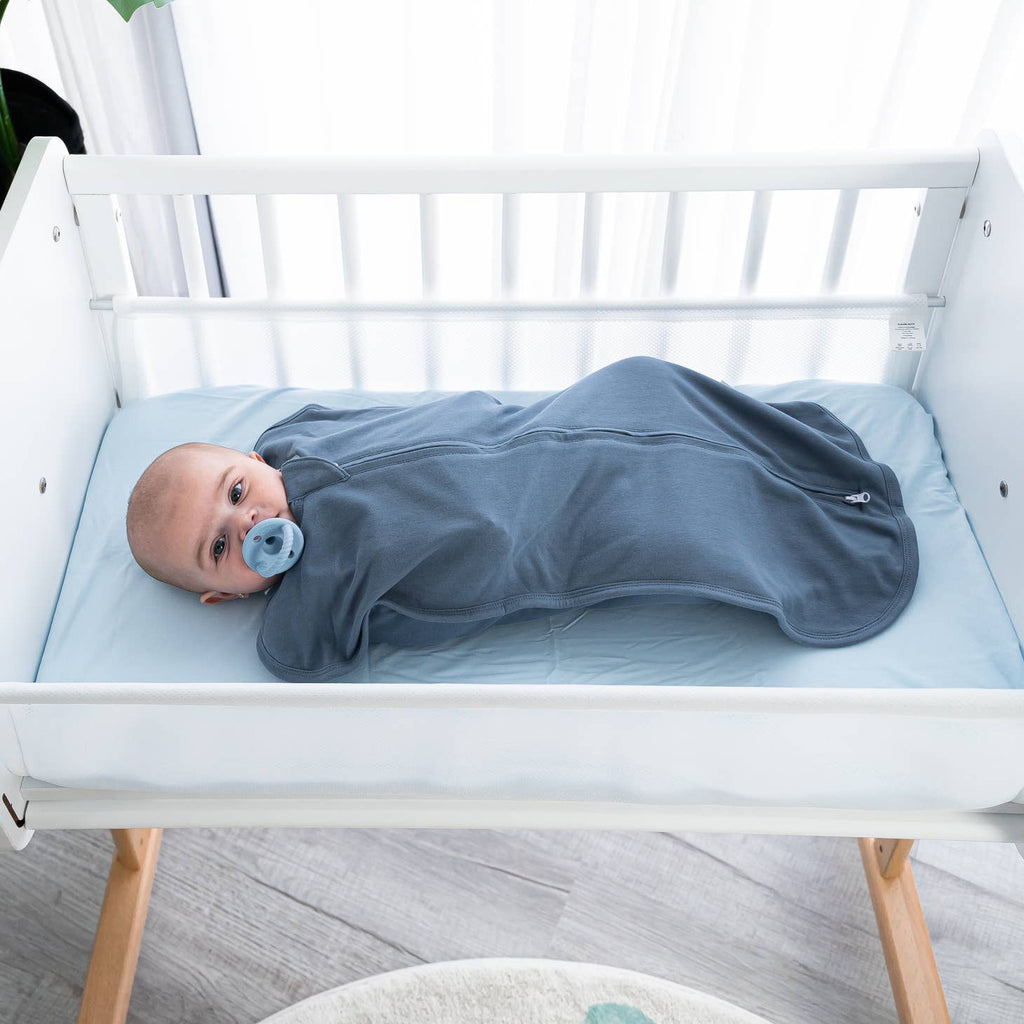 Easy Zipper Swaddle Blankets By Comfy Cubs | Nomadic Blue/Azul