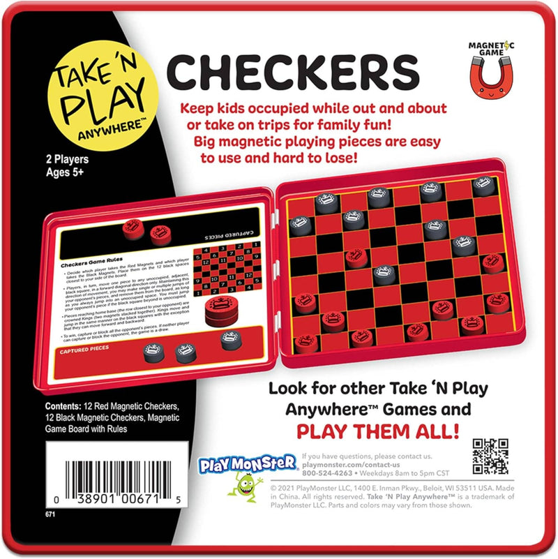 Take N Play Anywhere - Checkers - Stocking Stuffer