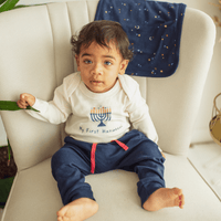 My First Hanukkah -LS Organic Onesie