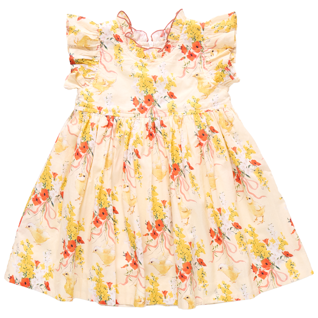 Jennifer Dress - Yellow Chicks