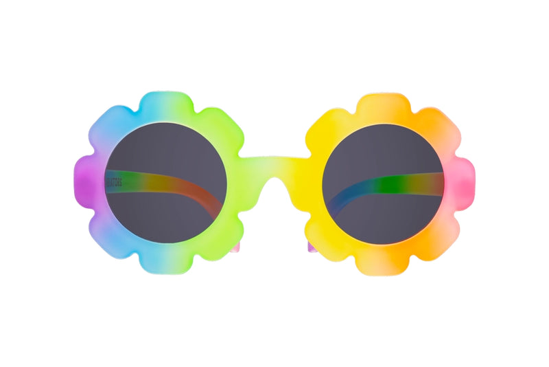 Rainbow Flower Sunglasses - Smoked Lenses