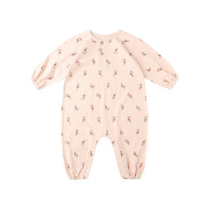 Henley Jumpsuit - Candy Canes