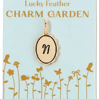 Charm Garden - Scalloped Initial Charm - Gold