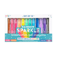 Rainbow Sparkle - Watercolor Gel Crayons (Set of 12)