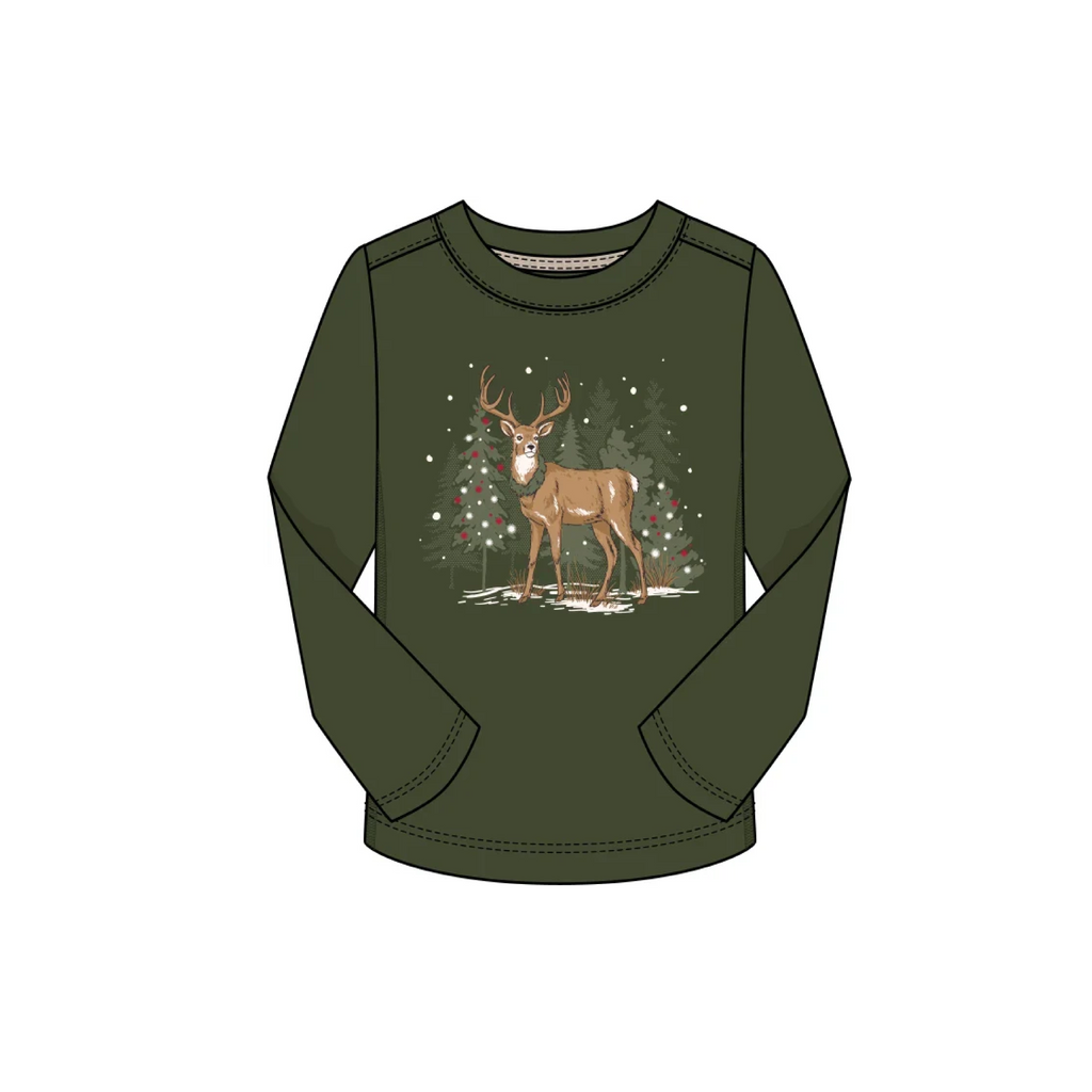 Christmas Deer L/S Forest Shirt