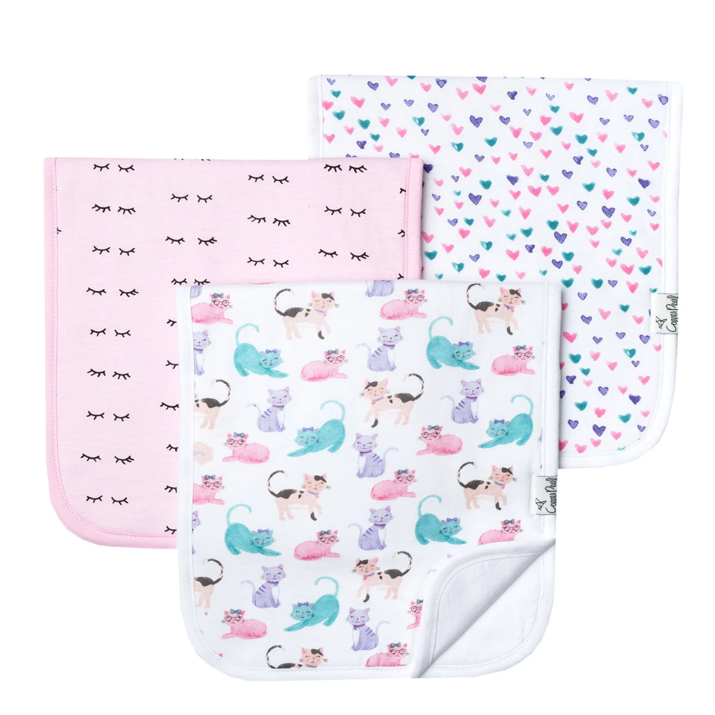 Sassy - 3 Pack Premium Burp Cloth Set